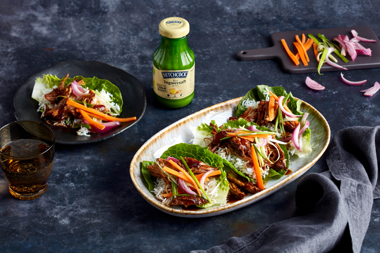 Pulled Pork Salatschiffe