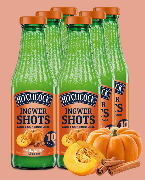 Ingwer Shot Kürbis Zimt Set 